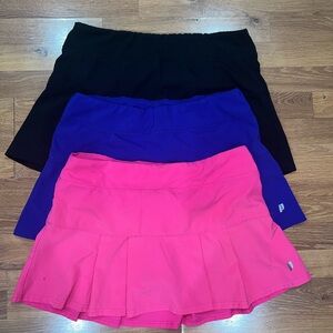 Prince Women's Short Skorts - Black, Blue, Pink